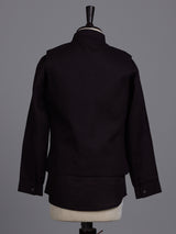 Deep wine boys waistcoat set with embellished chest pocket detailing