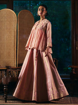 Onion pink womens indo western lehenga choli