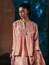 Onion pink womens indo western lehenga choli