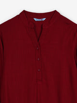 Red womens stylish short kurti