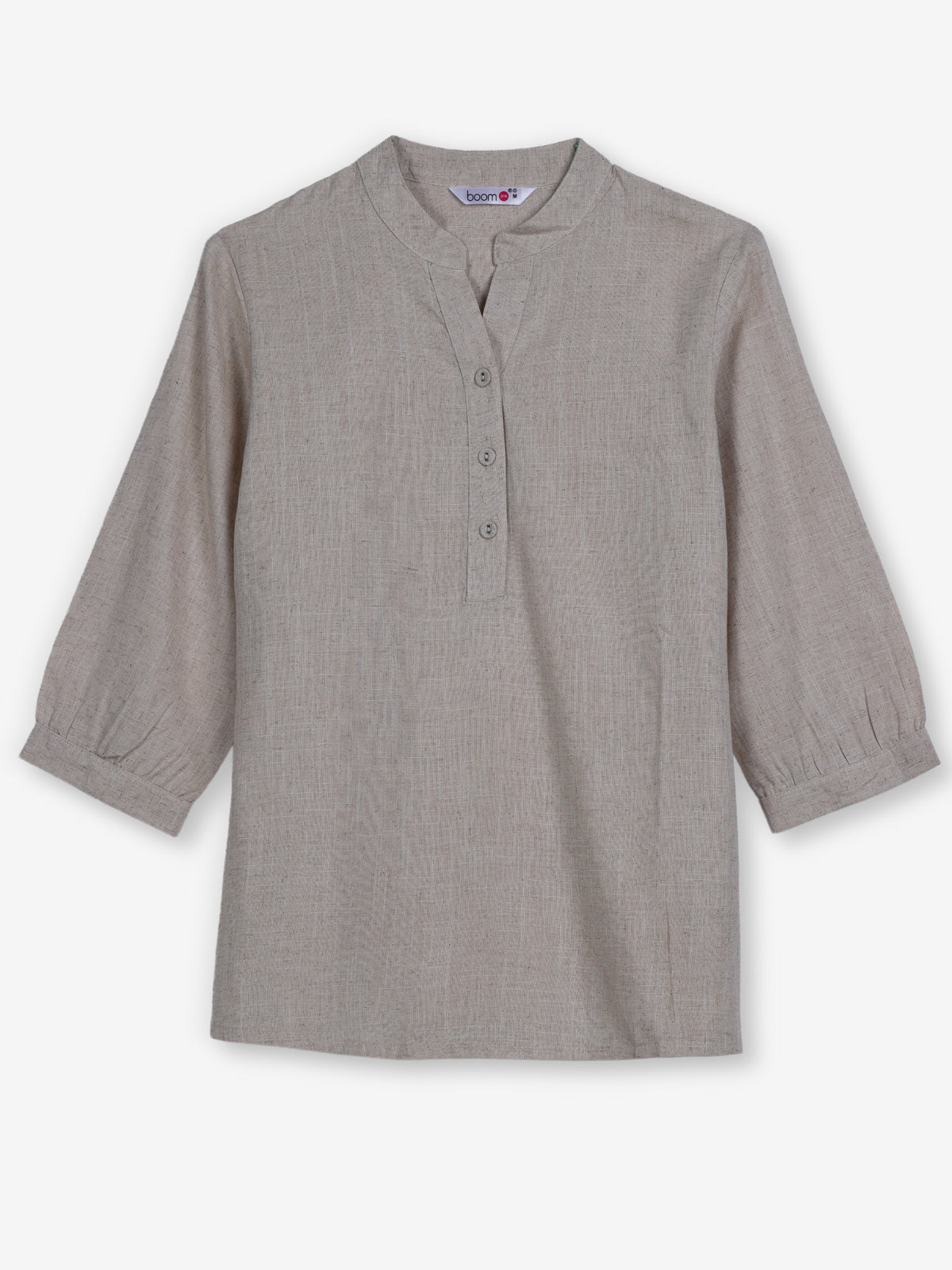 Beige womens classic short kurti
