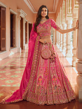 Rani pink jaali ambi women lehenga choli
