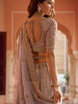 Lilac lavender floral trail women lehenga choli