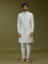 Off white exquisite swarovski luxury mens sherwani