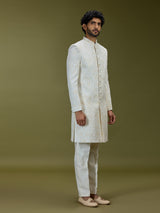 Off white exquisite swarovski luxury mens sherwani