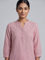 Light pink womens feminine short kurti