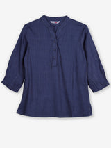 Stone blue womens refined short kurti