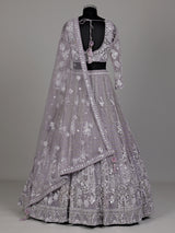 Lavender ornate jaal women lehenga choli with dupatta