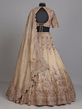 Gold botanical women lehenga choli