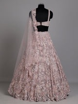 Pink baroque designer women lehenga choli