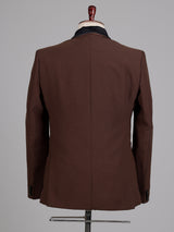 Coffee brown shawl lapel tuxedo set