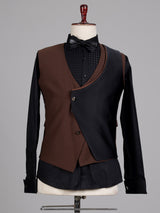 Coffee brown shawl lapel tuxedo set