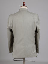 Grey micro textured double breasted formal blazer