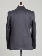 Charcoal grey double-breasted blazer with