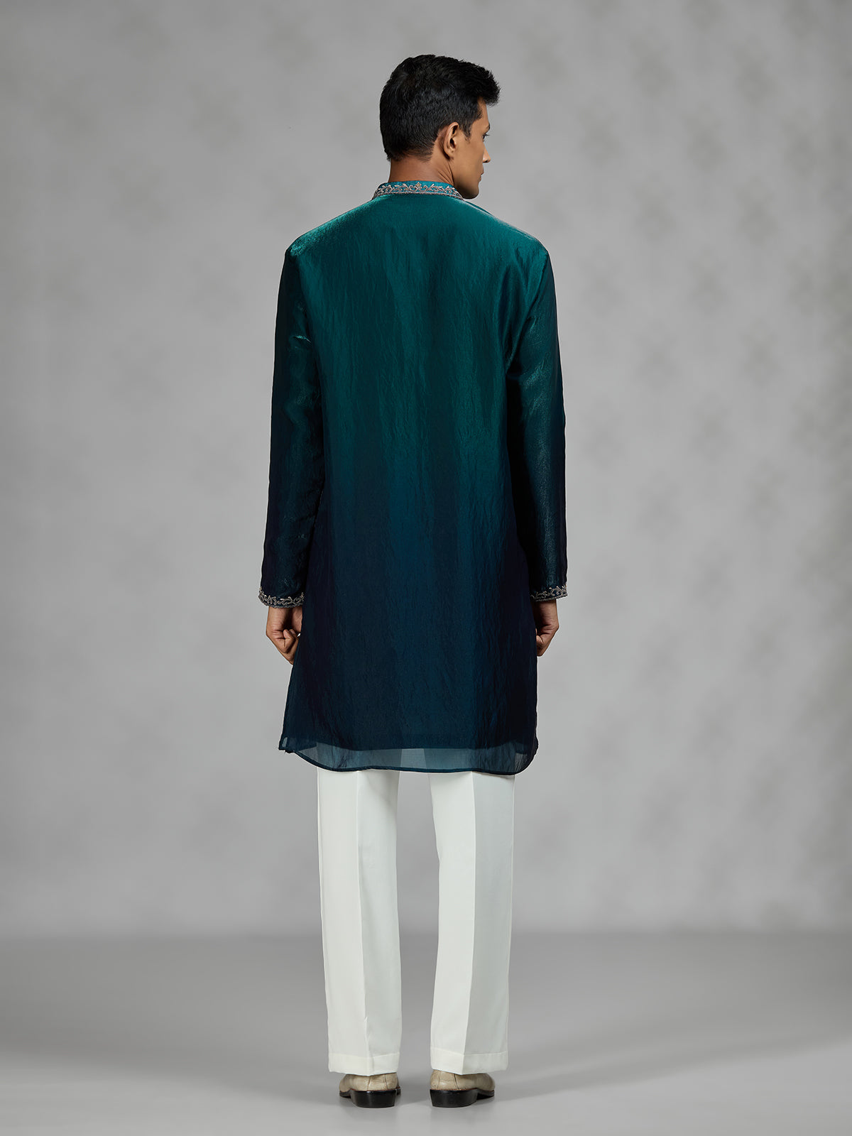 Rama green Persian mens kurta suit