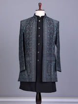 Black couture mens indo western