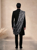 Black zardosi luxury mens indo western