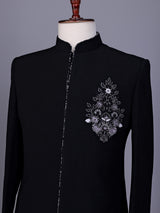 Black zardosi luxury mens indo western