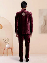 Maroon royal mens jodhpuri suit