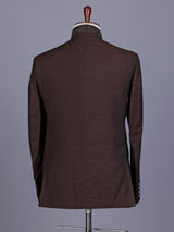 Brown aristocratic mens jodhpuri suit