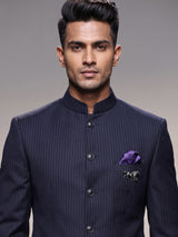 Blue statement mens jodhpuri suit