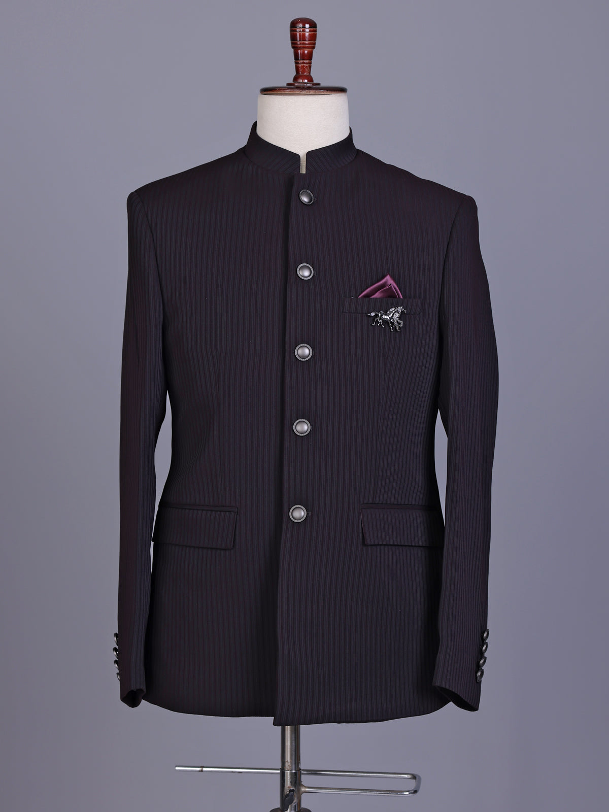 Black classic mens jodhpuri suit