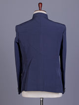 Stone blue royal crest mens jodhpuri suit