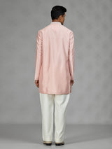 Pink floral mens kurta pajama