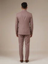 Dusty mens mauve pink zardosi medallion jodhpuri suit for weddings