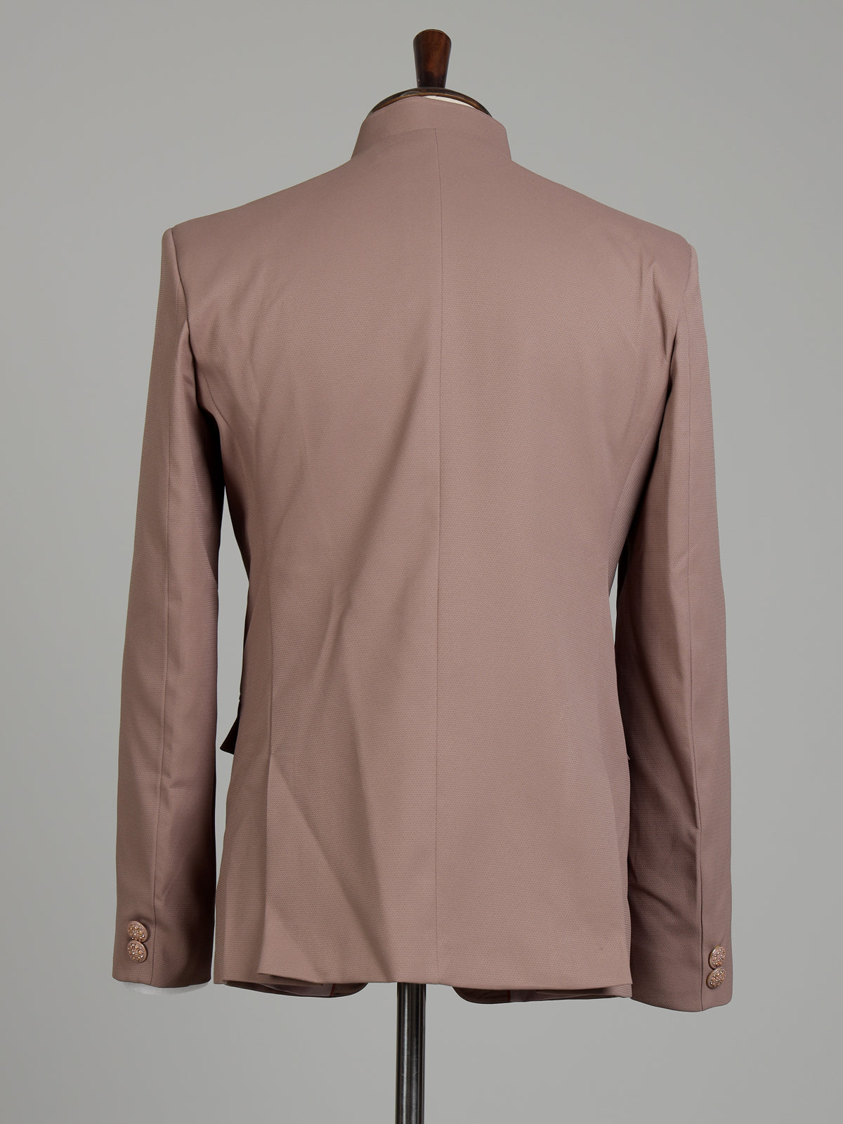 Dusty mens mauve pink zardosi medallion jodhpuri suit for weddings