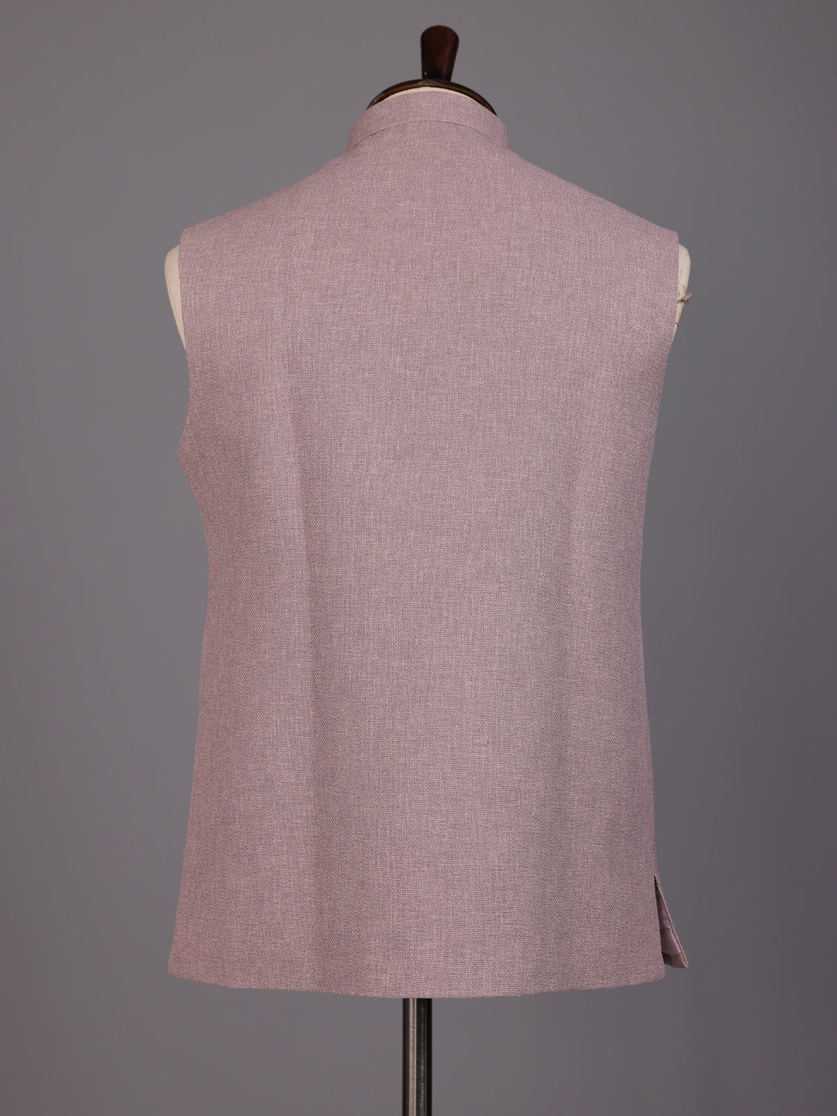 Onion pink zardosi safari waistcoat with embellished chest pocket