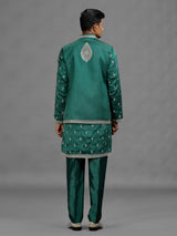 Rama green opulent mens waistcoat set