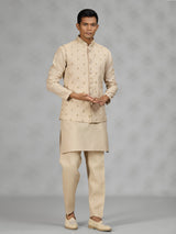 Light gold regal mens waistcoat set