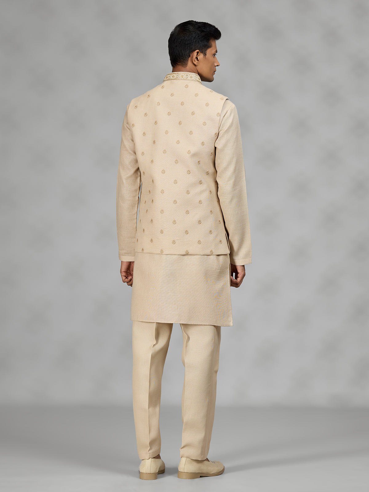 Light gold regal mens waistcoat set