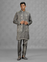 Grey architectural mens waistcoat set