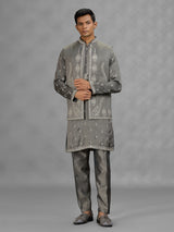 Grey architectural mens waistcoat set