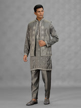 Grey architectural mens waistcoat set