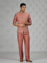 Rust peach royal mens waistcoat set