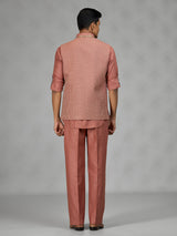 Rust peach royal mens waistcoat set