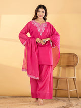 Pink paisley salwar women kurti set
