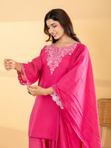 Pink paisley salwar women kurti set