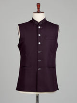 Wine signature mens waistcoat