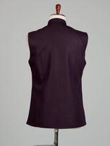 Wine signature mens waistcoat