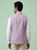 Dusty lavender designer mens waistcoat