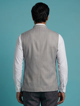 Grey classic mens waistcoat