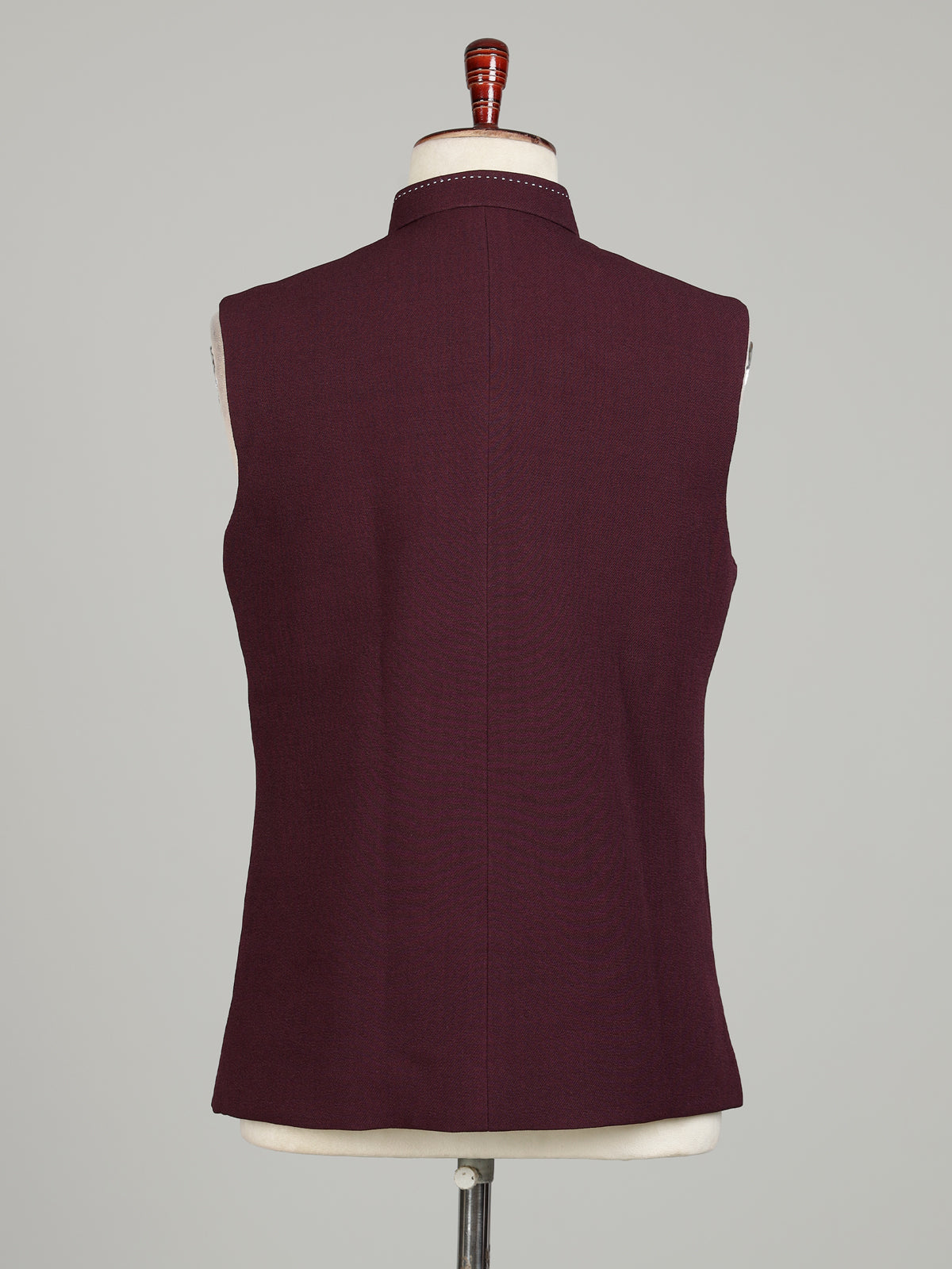 Deep maroon heritage mens waistcoat