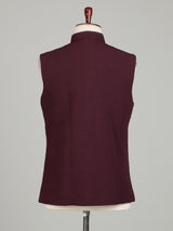 Deep maroon heritage mens waistcoat