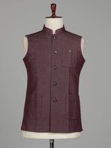 Earthy wine classic mens waistcoat
