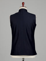 Navy blue modern mens waistcoat