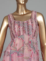 Pastel blush pink palazzo suit